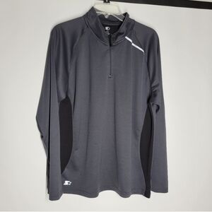 Gray Lightweight Quarter-Zip Shirt Jacket